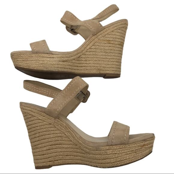 Marc Fisher Hipiee2 Suede Wedge Sandals - 9.5 - Picture 7 of 12